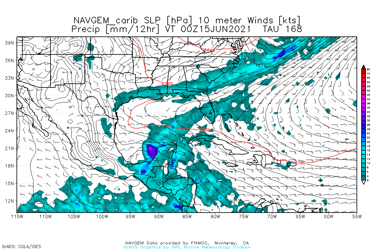 NAVGEM Caribbean Outlook